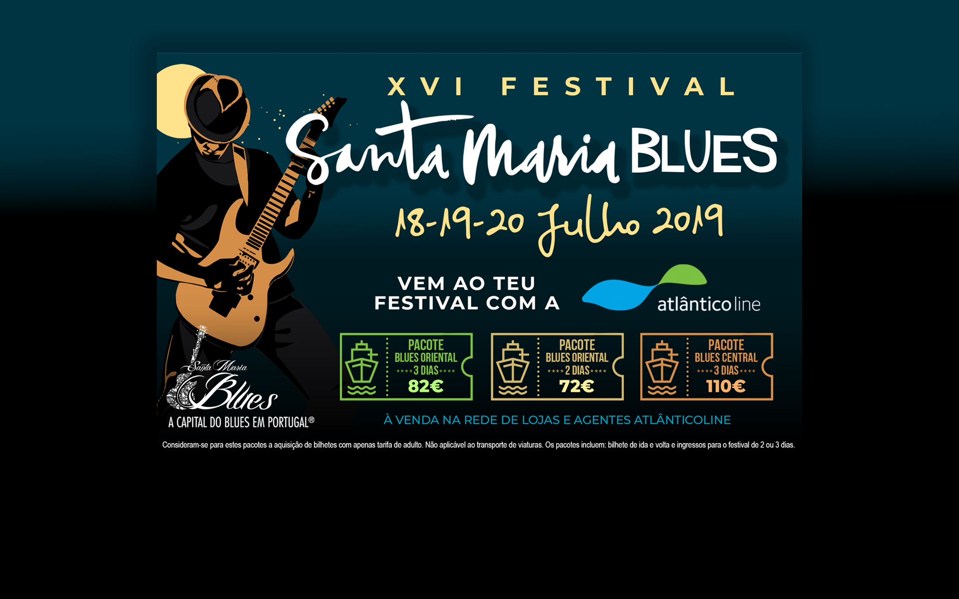 Venha ao Festival Santa Maria Blues com a ATLANTICO LINE Santa Maria